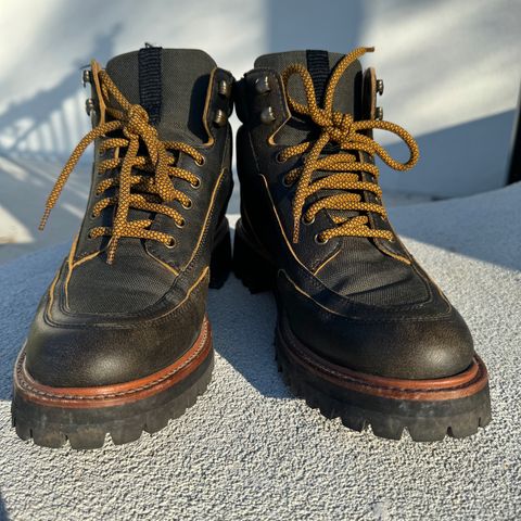 View photo of Grenson Fiona Walking Boots in Brown Vintage Softie Calf