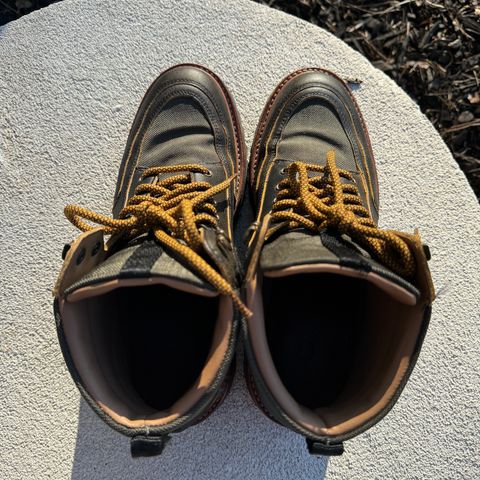 View photo of Grenson Fiona Walking Boots in Brown Vintage Softie Calf