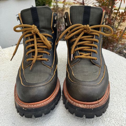 View photo of Grenson Fiona Walking Boots in Brown Vintage Softie Calf