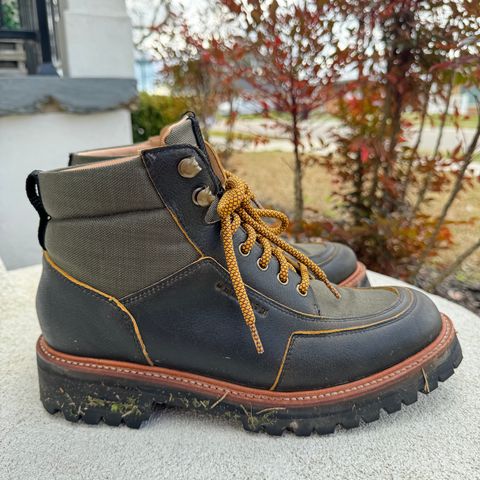 View photo of Grenson Fiona Walking Boots in Brown Vintage Softie Calf