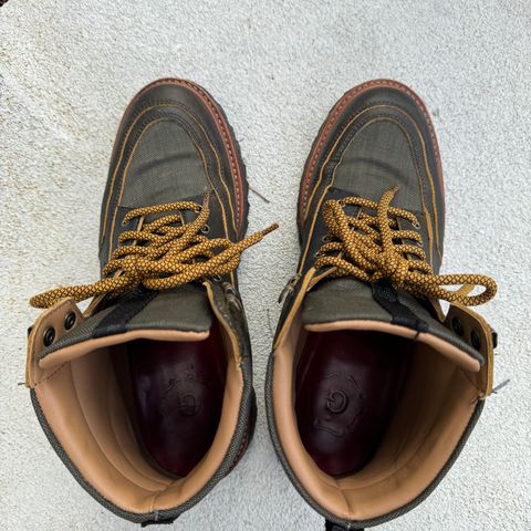 View photo of Grenson Fiona Walking Boots in Brown Vintage Softie Calf