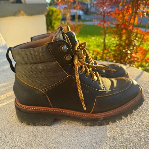 View photo of Grenson Fiona Walking Boots in Brown Vintage Softie Calf