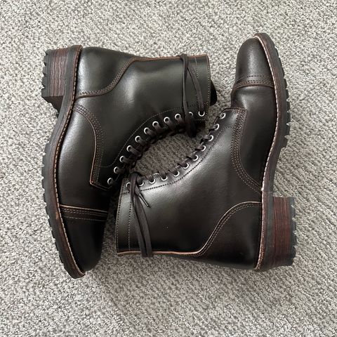 Thursday Logger in Horween Dark Brown Waxed Flesh