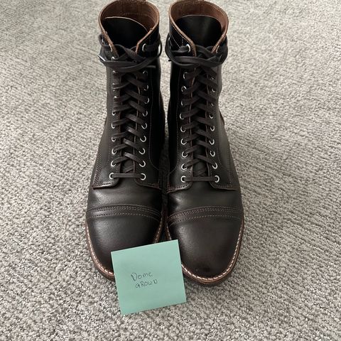 Thursday Logger in Horween Dark Brown Waxed Flesh