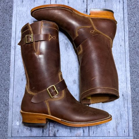 Fortis Tapak 2.0 Engineer Boots in Indonesian Dark Brown Pull Up