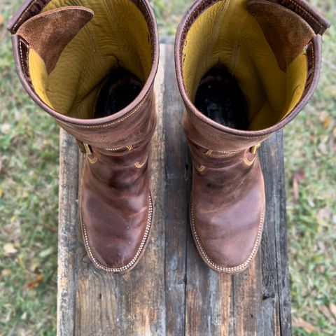 Fortis Tapak 2.0 Engineer Boots in Indonesian Dark Brown Pull Up