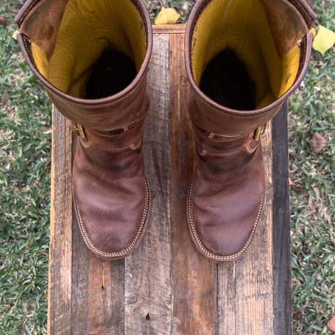 Fortis Tapak 2.0 Engineer Boots in Indonesian Dark Brown Pull Up