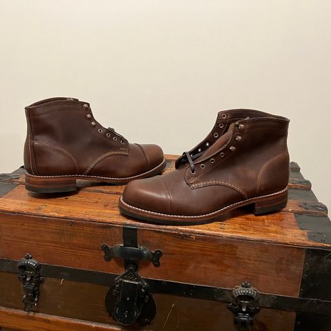 Wolverine 1000 Mile Cap-Toe Boot in Horween Havana Brown Chromexcel