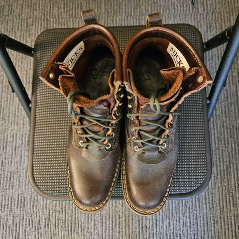 Nicks Robert in Horween Brown Waxed Flesh