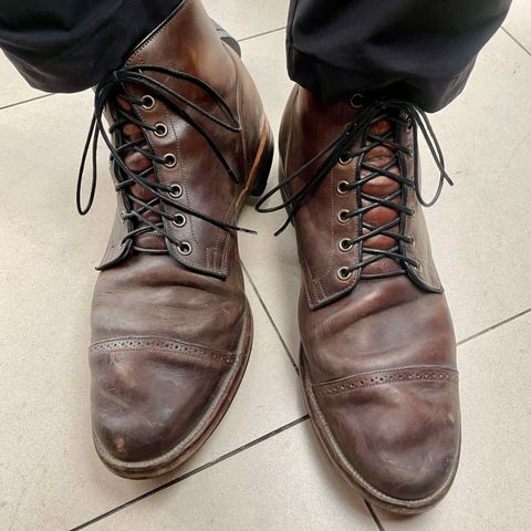 Viberg Service Boot BCT in Maryam Muschio TPR Horsebutt