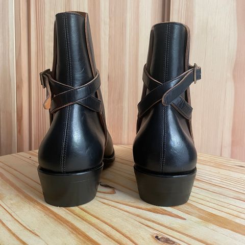 Briselblack The Kai Jodhpur in Black-Overdyed Horsebutt
