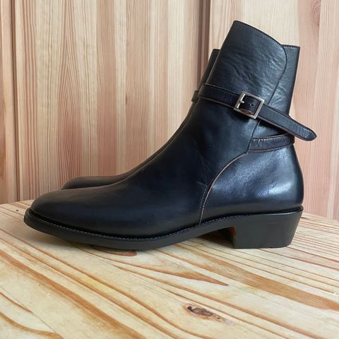 Briselblack The Kai Jodhpur in Black-Overdyed Horsebutt