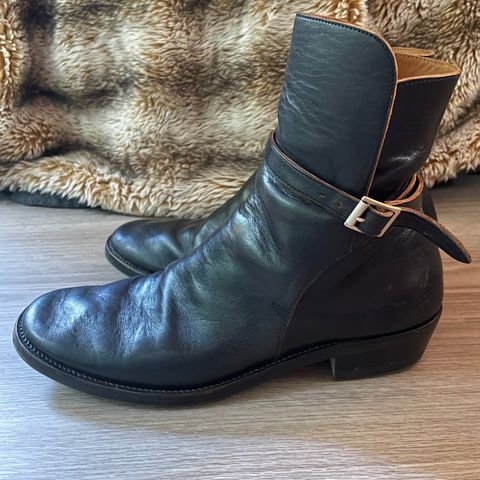 Briselblack The Kai Jodhpur in Black-Overdyed Horsebutt