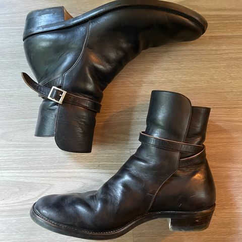 Briselblack The Kai Jodhpur in Black-Overdyed Horsebutt
