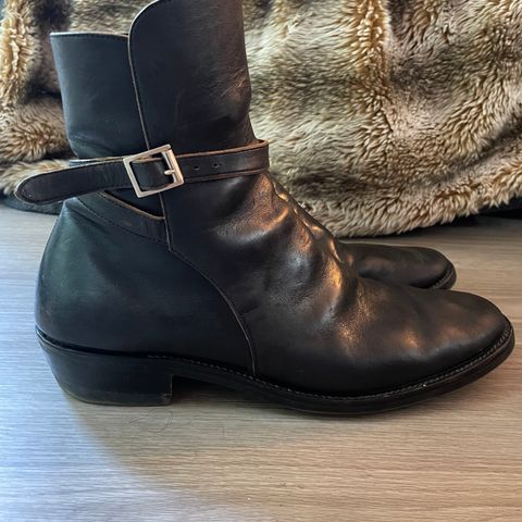 Briselblack The Kai Jodhpur in Black-Overdyed Horsebutt