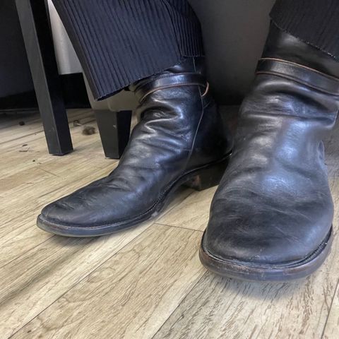 Briselblack The Kai Jodhpur in Black-Overdyed Horsebutt