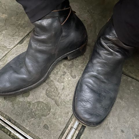 Briselblack The Kai Jodhpur in Black-Overdyed Horsebutt