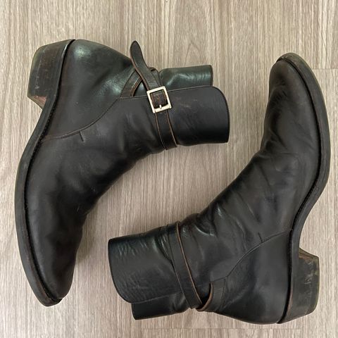 Briselblack The Kai Jodhpur in Black-Overdyed Horsebutt