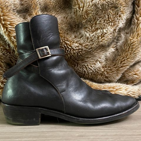 Briselblack The Kai Jodhpur in Black-Overdyed Horsebutt