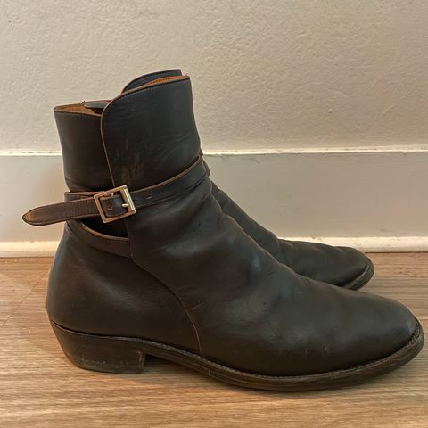 View photo of Briselblack The Kai Jodhpur in Black-Overdyed Horsebutt