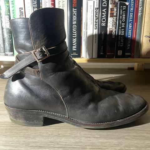 View photo of Briselblack The Kai Jodhpur in Black-Overdyed Horsebutt