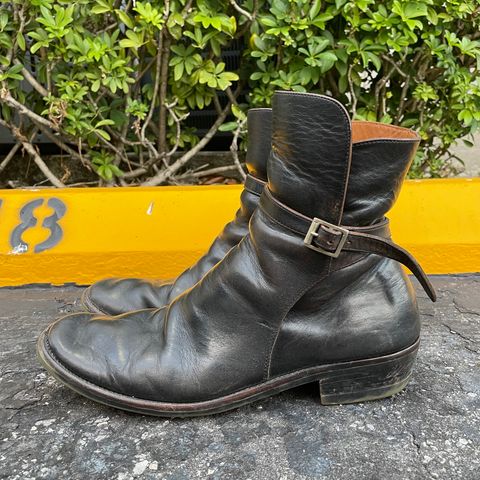 View photo of Briselblack The Kai Jodhpur in Black-Overdyed Horsebutt