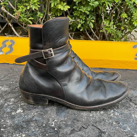 View photo of Briselblack The Kai Jodhpur in Black-Overdyed Horsebutt