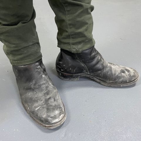 Briselblack The Kai Jodhpur in Black-Overdyed Horsebutt