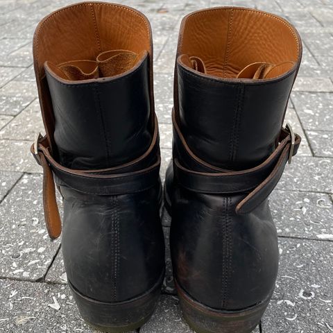Briselblack The Kai Jodhpur in Black-Overdyed Horsebutt