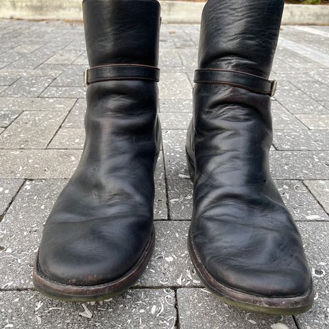 View photo of Briselblack The Kai Jodhpur in Black-Overdyed Horsebutt