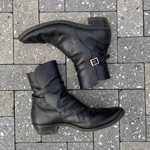 Briselblack The Kai Jodhpur in Black-Overdyed Horsebutt