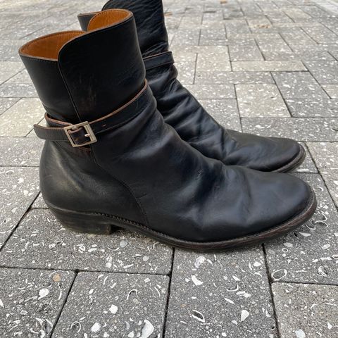 View photo of Briselblack The Kai Jodhpur in Black-Overdyed Horsebutt