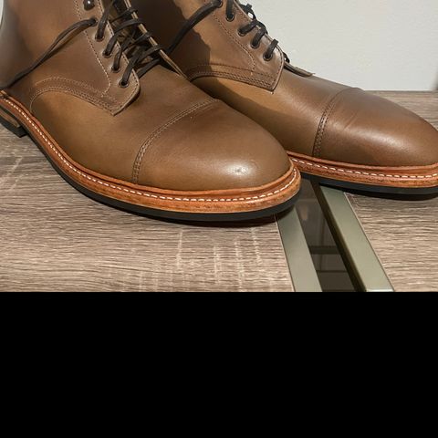 View photo of Oak Street Bootmakers Lakeshore Boot in Horween Natural Chromexcel