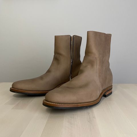 Viberg Side Zip in Maryam Fango Vitello Calf