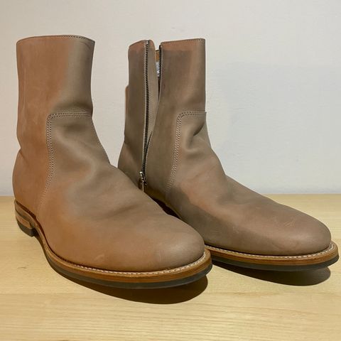 Viberg Side Zip in Maryam Fango Vitello Calf