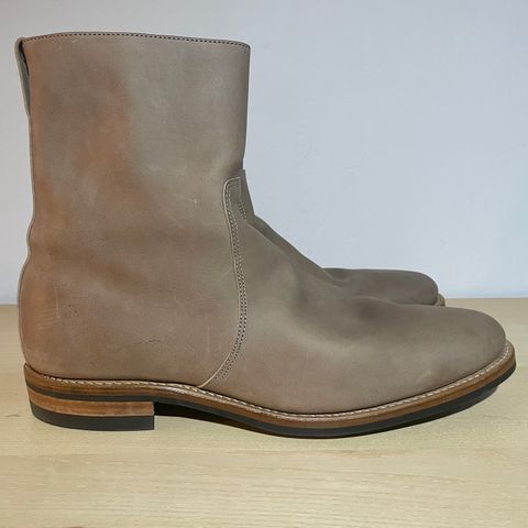 Viberg Side Zip in Maryam Fango Vitello Calf