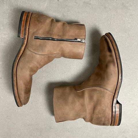 Viberg Side Zip in Maryam Fango Vitello Calf