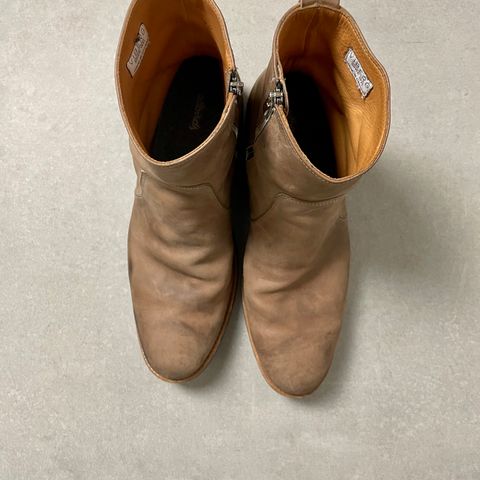 Viberg Side Zip in Maryam Fango Vitello Calf