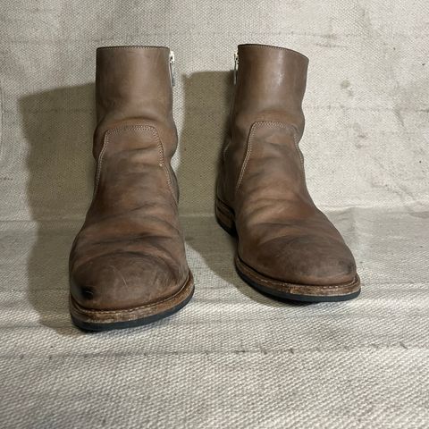 Viberg Side Zip in Maryam Fango Vitello Calf