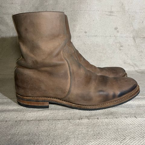 Viberg Side Zip in Maryam Fango Vitello Calf