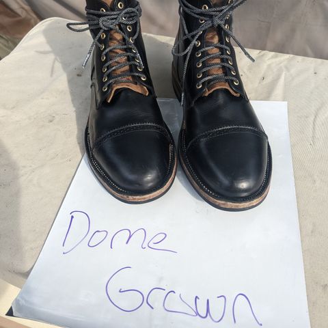 Christian Daniel Larry Lace Up Boot in LeFarc Black Albatros