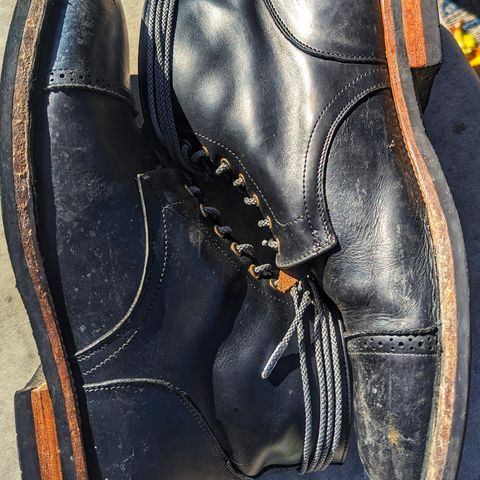 Christian Daniel Larry Lace Up Boot in LeFarc Black Albatros