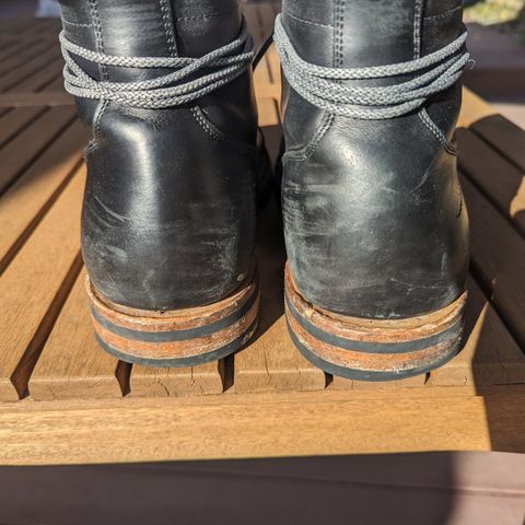 Christian Daniel Larry Lace Up Boot in LeFarc Black Albatros
