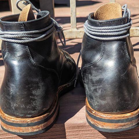 Christian Daniel Larry Lace Up Boot in LeFarc Black Albatros