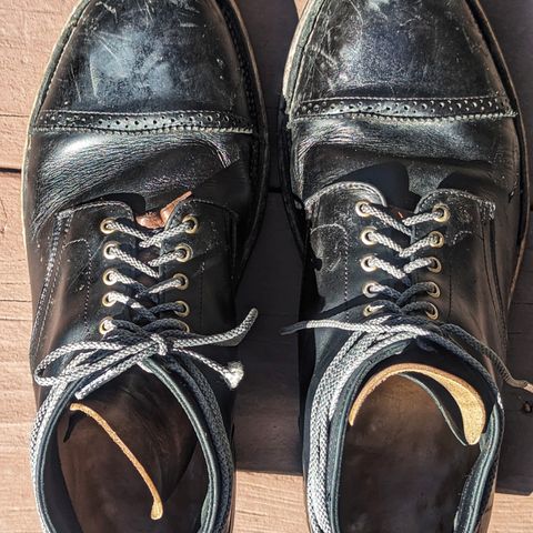 Christian Daniel Larry Lace Up Boot in LeFarc Black Albatros