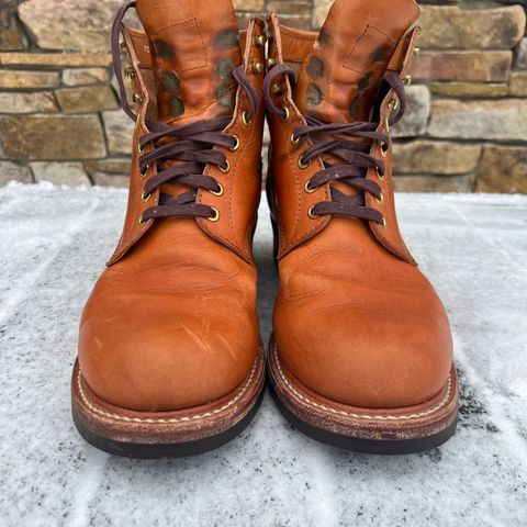 View photo of John Lofgren Steel Gang Boots in Badalassi Carlo Bone Pueblo