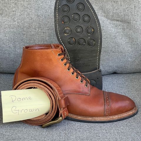 Oak Street Bootmakers Lakeshore Boot in Badalassi Carlo Cognac Pueblo Veg Crust