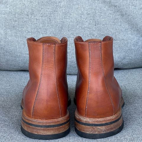 Oak Street Bootmakers Lakeshore Boot in Badalassi Carlo Cognac Pueblo Veg Crust