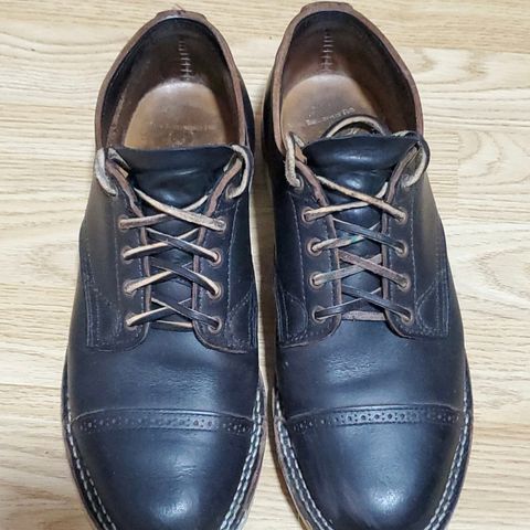 Viberg 145 Oxford in Horween Black Chromexcel