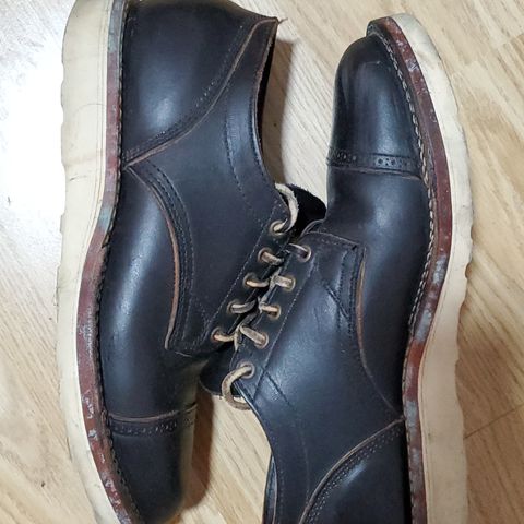 Viberg 145 Oxford in Horween Black Chromexcel